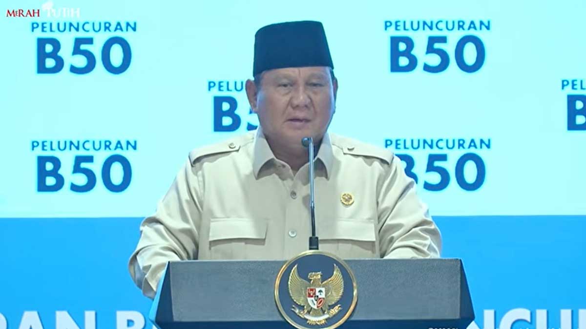Prabowo-Subianto-peluncuran-B50 InfoSAWIT