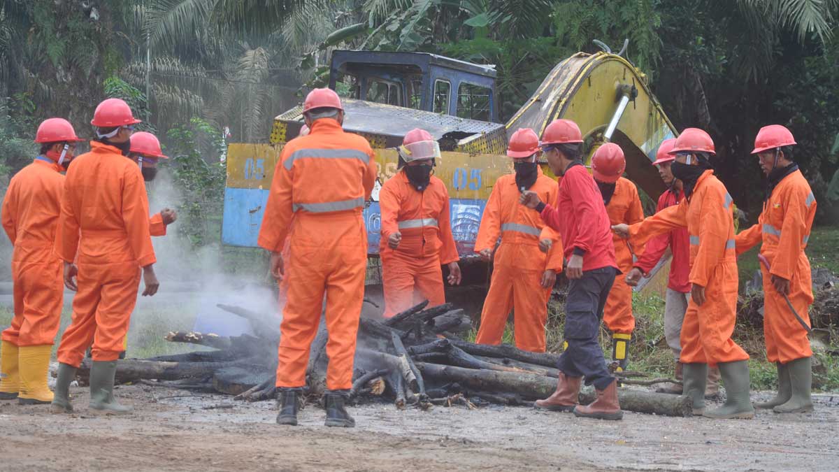 Pelatihan-penanganan-Karhutla InfoSAWIT